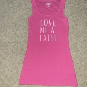 Love me a latte tank
